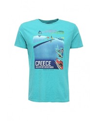 Мужская бирюзовая футболка от Piazza Italia