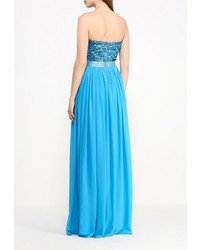 Бирюзовое вечернее платье от Goddiva