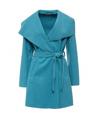 Женское бирюзовое пальто от Aurora Firenze