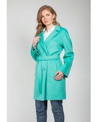 Женское бирюзовое пальто от Shartrez