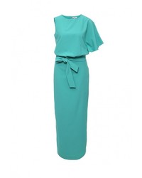 Бирюзовое платье-макси