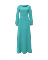 Бирюзовое платье-макси