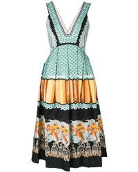 Бирюзовое платье с принтом от Temperley London