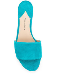 Женские бирюзовые босоножки от Paul Andrew