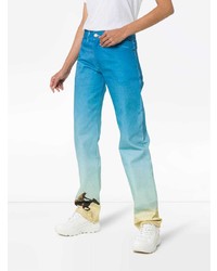 Женские бирюзовые джинсы с принтом от Calvin Klein Jeans Est. 1978