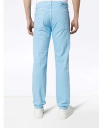 Мужские бирюзовые джинсы от Kiton