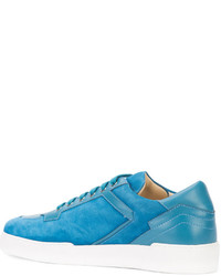 Мужские бирюзовые замшевые кеды от Paul Andrew