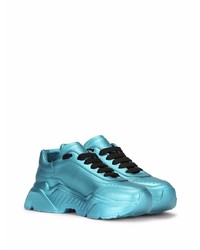 Мужские бирюзовые кроссовки от Dolce & Gabbana