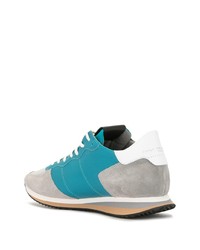 Мужские бирюзовые кроссовки от Philippe Model Paris