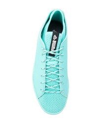 Женские бирюзовые низкие кеды от Puma