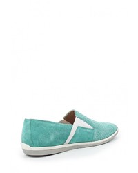 Женские бирюзовые слипоны от Caprice