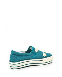 Женские бирюзовые слипоны от CBSLA