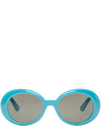 Мужские бирюзовые солнцезащитные очки от Saint Laurent