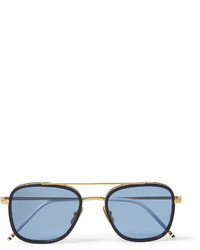 Мужские бирюзовые солнцезащитные очки от Thom Browne