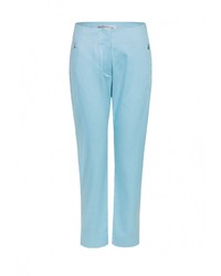 Бирюзовые узкие брюки от JN