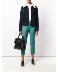 Женские бирюзовые шерстяные брюки от Paul Smith