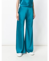Бирюзовые широкие брюки от Blanca
