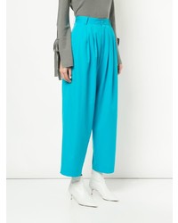 Бирюзовые широкие брюки от G.V.G.V.