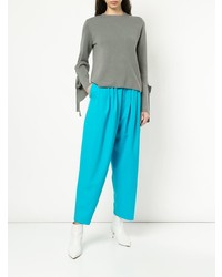 Бирюзовые широкие брюки от G.V.G.V.