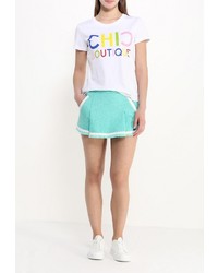 Женские бирюзовые шорты от Boutique Moschino