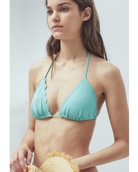 Бирюзовый бикини-топ от Mango