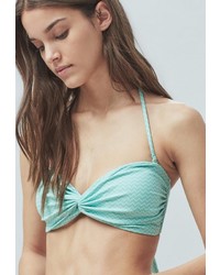 Бирюзовый бикини-топ от Mango
