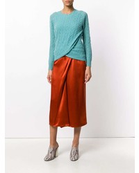 Женский бирюзовый вязаный вязаный свитер от Sies Marjan