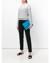 Бирюзовый кожаный клатч от Tila March