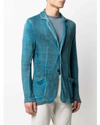 Мужской бирюзовый льняной пиджак от Avant Toi
