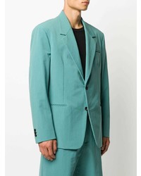 Мужской бирюзовый пиджак от Bottega Veneta