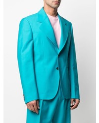 Мужской бирюзовый пиджак от Versace