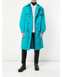 Мужской бирюзовый плащ от Kenzo