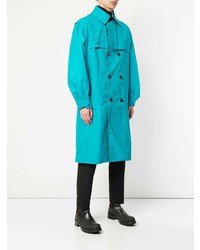 Мужской бирюзовый плащ от Kenzo