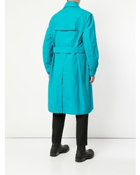 Мужской бирюзовый плащ от Kenzo