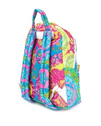 Мужской бирюзовый рюкзак с принтом от Versace