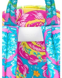 Мужской бирюзовый рюкзак с принтом от Versace