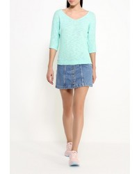 Женский бирюзовый свитер с v-образным вырезом от Befree