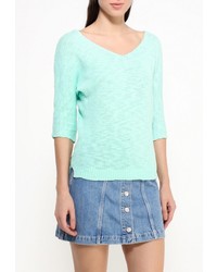 Женский бирюзовый свитер с v-образным вырезом от Befree