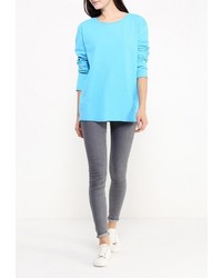 Женский бирюзовый свитер с круглым вырезом от Aurora Firenze