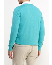 Мужской бирюзовый свитер с круглым вырезом от Baon