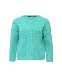 Женский бирюзовый свитер с круглым вырезом от Befree