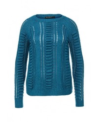 Женский бирюзовый свитер с круглым вырезом от QED London