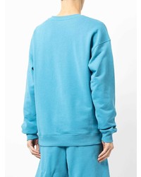 Мужской бирюзовый свитшот с принтом от Moschino