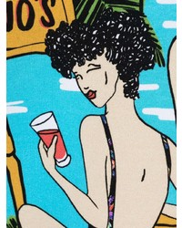 Мужской бирюзовый свитшот с принтом от Moschino