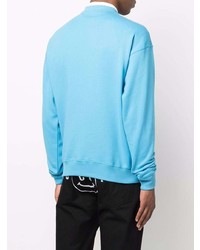Мужской бирюзовый свитшот с принтом от Moschino