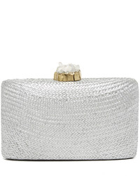 Бирюзовый соломенный клатч от Kayu