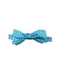 Бирюзовый шелковый галстук-бабочка