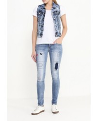 Женская голубая безрукавка от G&amp;G