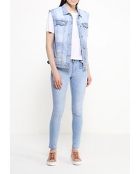 Женская голубая безрукавка от Incity