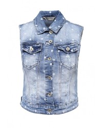 Женская голубая безрукавка от Kiss Pink